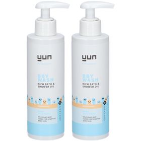 YUN BBY NOURISHING Bath & Shower Oil – Microbioomveilig - voor de babyhuid