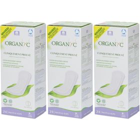 Organyc® Protège-Slips Flux Léger 3x24 protège-slips