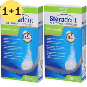 Steradent Active Fresh Reiniger | 1+1 GRATIS