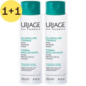Uriage Eau Micellaire Thermale à l'Extrait de Pomme Peaux Mixtes à Grasses | 1+1 GRATUIT
