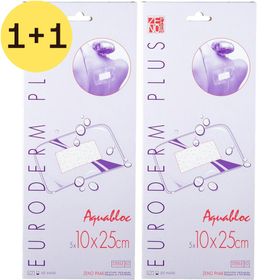 Euromed Plus Steriel Eiland Pleister 10 x 25 Cm Waterdicht | 1+1 GRATIS