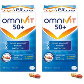 Omnivit 50+ | Multivitamine pour Énergie, Immunité, Mémoire & Santé des Yeux
