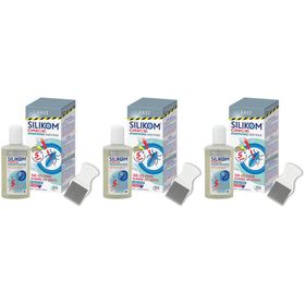 Silikom Once Shampooing | Anti-Poux et Lentes | Peigne à Poux Gratuit