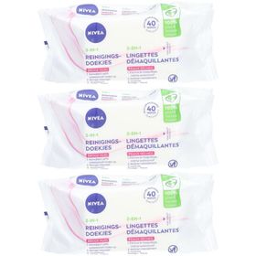 Nivea Lingettes Démaquillantes Douceur 3-en-1