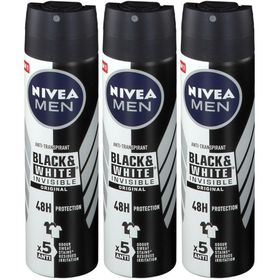 Nivea Men Black & White Invisible Original Deodorant Spray 48h