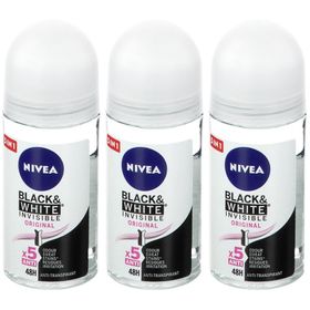 Nivea Black & White Invisible Original Deodorant Roll-On 48h