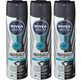 Nivea Deodorant Invisible Black & White Fresh Spray (For Men)
