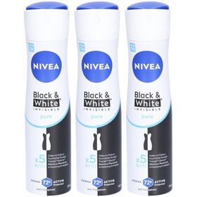 NIVEA Déodorant Spray Black & White Invisible Pure