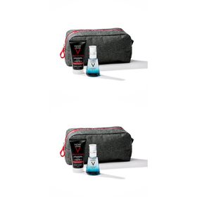 Vichy Homme Trousse Structure Force Soin Global Hydratant Anti-Âge + Minéral 89 Booster