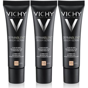 Vichy Dermablend™ 3D Correction Fond de Teint Resurfaçant Actif Correcteur 16h 15 Opal | Peau grasse sujette aux imperfections