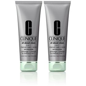 Clinique All About Clean 2-in-1 Charcoal Mask + Scrub Anti-Pollution