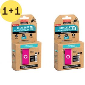 Manouka Bracelet Anti-Moustiques Rose Uni