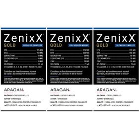 ixX Pharma ZenixX GOLD | Oméga-3 EPA & DHA, vitamines, minéraux & antioxydants