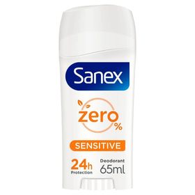 Sanex Zero% Sensitive Déodorant Stick pour Peaux Sensibles 24h