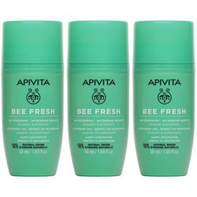 Apivita Bee Fresh 24h Deodorant Roll-On Propolis & Probiotics
