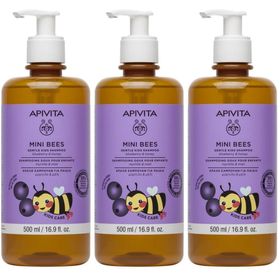 Apivita Mini Bees Gentle Kids Shampoo Blueberry & Honey