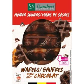 Damhert Moins de Sucres Gaufres Chocolat