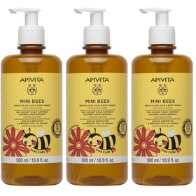 Apivita Mini Bees Gentle Kids Hair & Body Wash Calendula & Honey