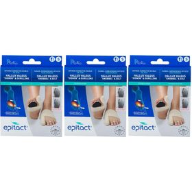 Epitact® Orthèse Corrective de Jour pour Hallux Valgus « Oignon » & Durillons Gauche Small