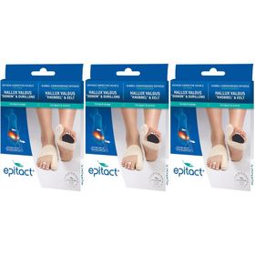 Epitact® Orthèse Corrective de Jour pour Hallux Valgus « Oignon » & Durillons Gauche Large