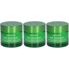 APIVITA Bee Radiant Gel-Baume de Nuit Lissant & Réparateur