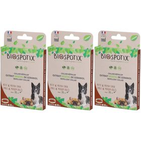 Biospotix Collier Répulsif Petit et Moyen Chien max 38 cm