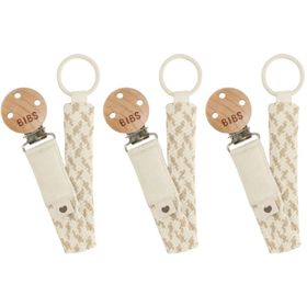 BIBS Attache-sucette tressée Vanille