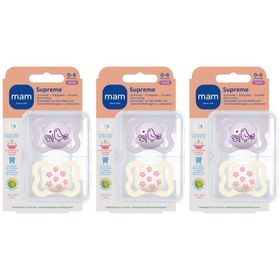 MAM Supreme Fopspeen Silicone Lilac 0-6