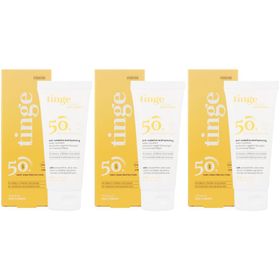Tinge Mineral Sun Cream SPF50+ | Zeer Hoge UV-Bescherming | Minerale Filter | Gevoelige Huid | Anti-aging