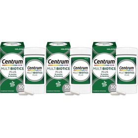 Centrum Multibiotics Plus ∣ 18 souches de bactéries ∣ Flore intestinale, Immunité, Énergie ∣ Vitamines D, B2 et B12