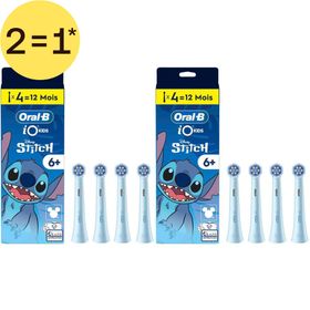 Oral-B iO Kids 6+ Disney Stitch 4 Brossettes de Brosse à Dents Électrique | 2=1*