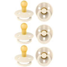 BIBS STUDIO Colour 2 Pack Pin - Ivory Vanilla Mix | +0 maanden