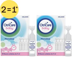 OtriCare Baby Monodose Solution saline isotonique stérile NaCl 0,74 % | En cas de rhume | 2=1*