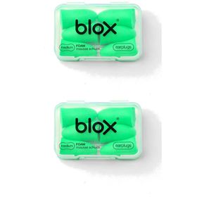 Blox Mousse Medium Vert Bouchons d'Oreilles