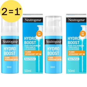 Neutrogena® Hydro Boost Fluide Hydratant SPF 50 | 2=1*