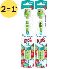 Sensodyne Proglasur Kids zachte kindertandenborstel | Zachte en effectieve reiniging 3-6 jaar | 2=1*