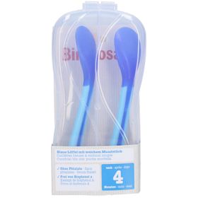 Bimbosan Blauwe lepels met zacht uiteinde