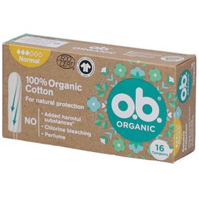 O.B® Biologische tampons van biologisch katoen - Normaal
