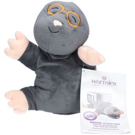 WARMIES® Verwarmbaar knuffeltje: Slapende taupe