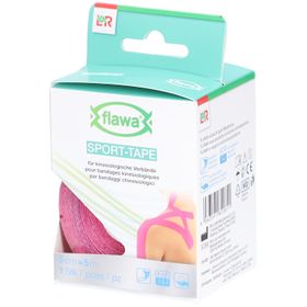 flawa® Sport Tape voor kinesiologieverbanden 5 cm x 5 m roze