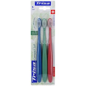 Brosse à dents Trisa Compact Soft - paquet de 3