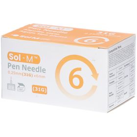 Sol-M Aiguilles stylo 0.25mm x 6mm (31G)