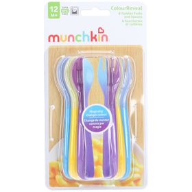 MUNCHKIN® ColourReveal - 6 Fourchettes et cuillères - 12 mois et +