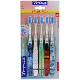 Brosse à dents Soft Trisa pour le bien-être - pack de 5