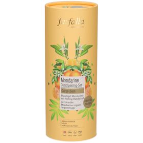 Farfalla Douche Cadeauset Mandarijn – Gel & Exfoliërende Handschoen