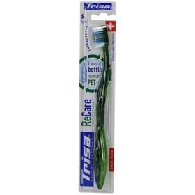 Brosse à dents souple Trisa ReCare - Manche en plastique recyclé