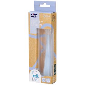 Chicco Zacht lepeltje silicone 6m+ Blauw