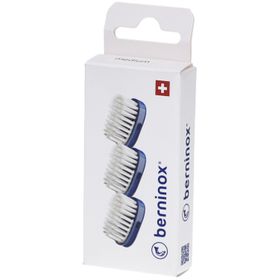 Berninox 3 x têtes de brosse de rechange bleu océan medium