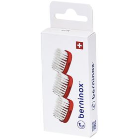 Berninox 3 x têtes de brosse de rechange rouge corail soft