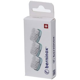 Berninox 3 x têtes de brosse de rechange vert iceberg medium